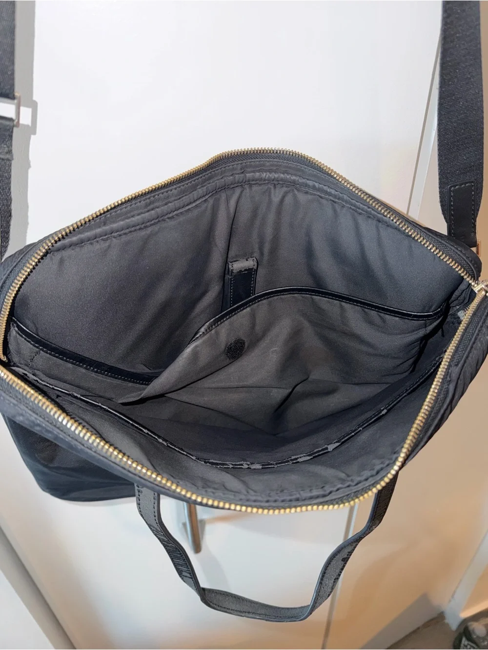 Kate Spade - Black Nylon Laptop Messenger Bag